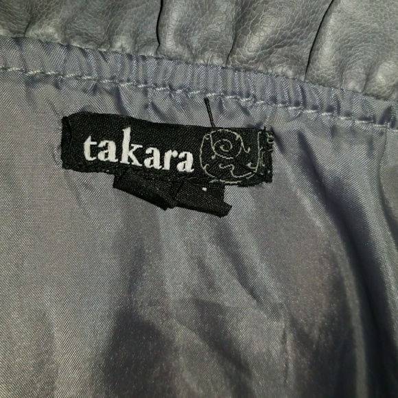 Grey Faux Leather Jacket - Picture 4 of 4